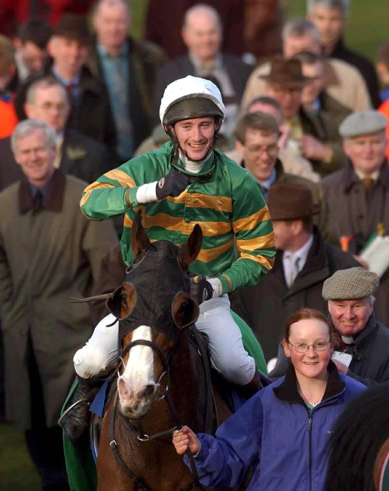 JT McNamara and Rith Rubh are led back in after winning at Cheltenham