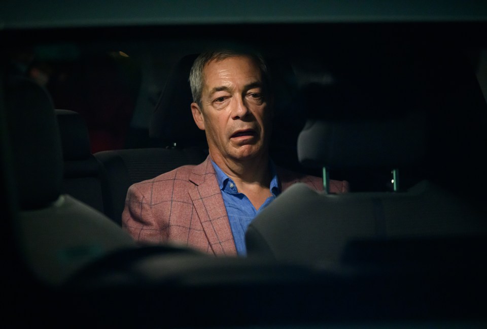 Nigel looked tired as he left the airport