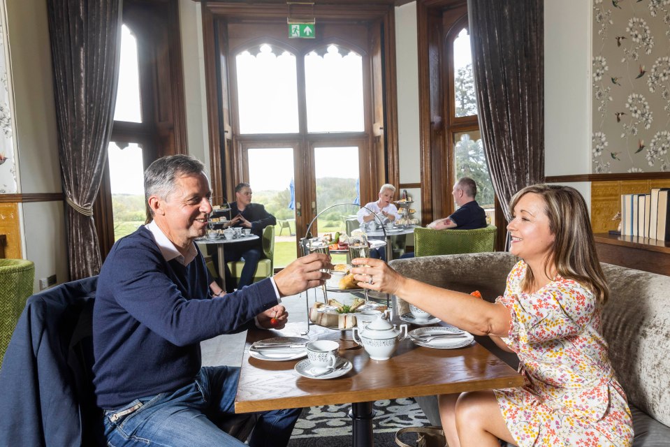 Quintessential afternoon tea at the castle