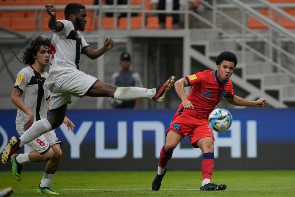 Nwaneri in action at the U17 World Cup in Indonesia