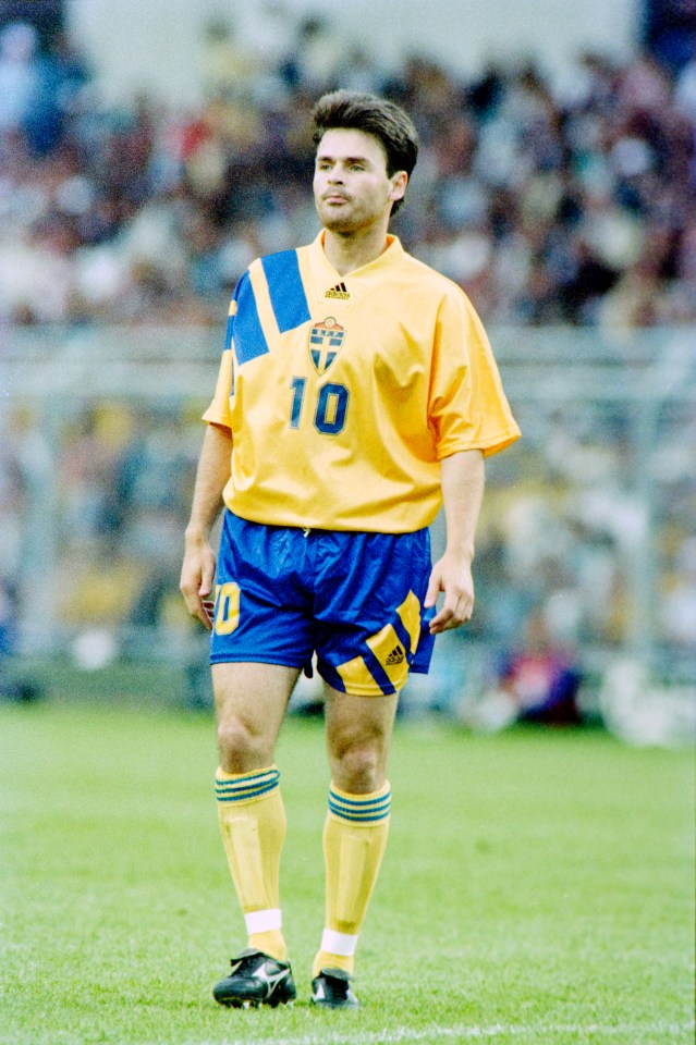 He made 58 senior caps for Sweden including at two World Cups