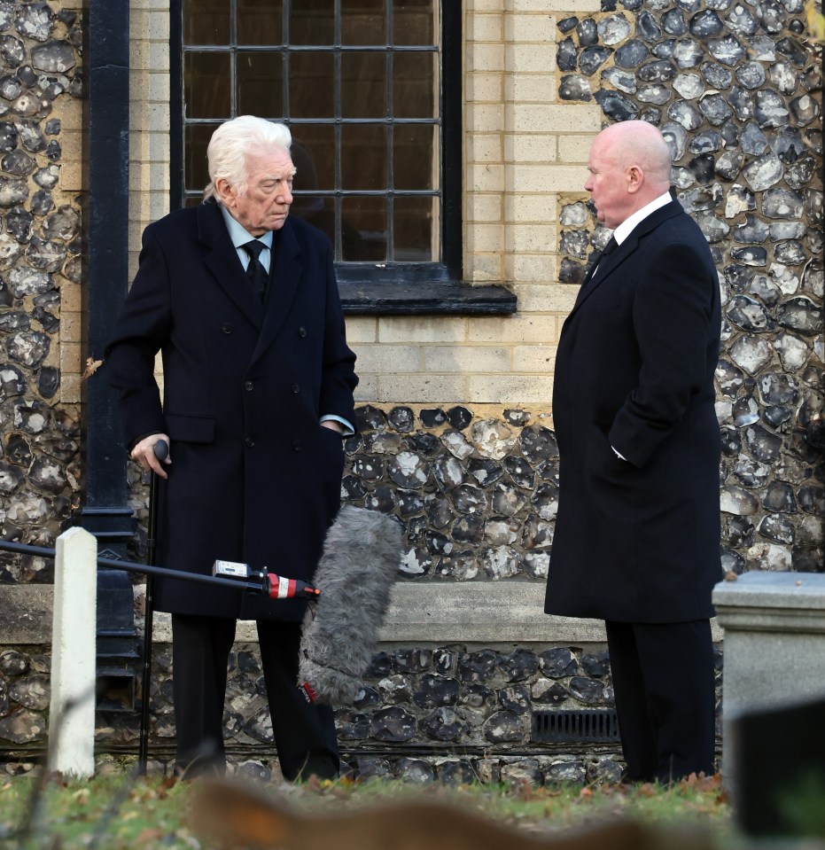 Alan’s character meets Phil Mitchell at Aunt Sal’s funeral