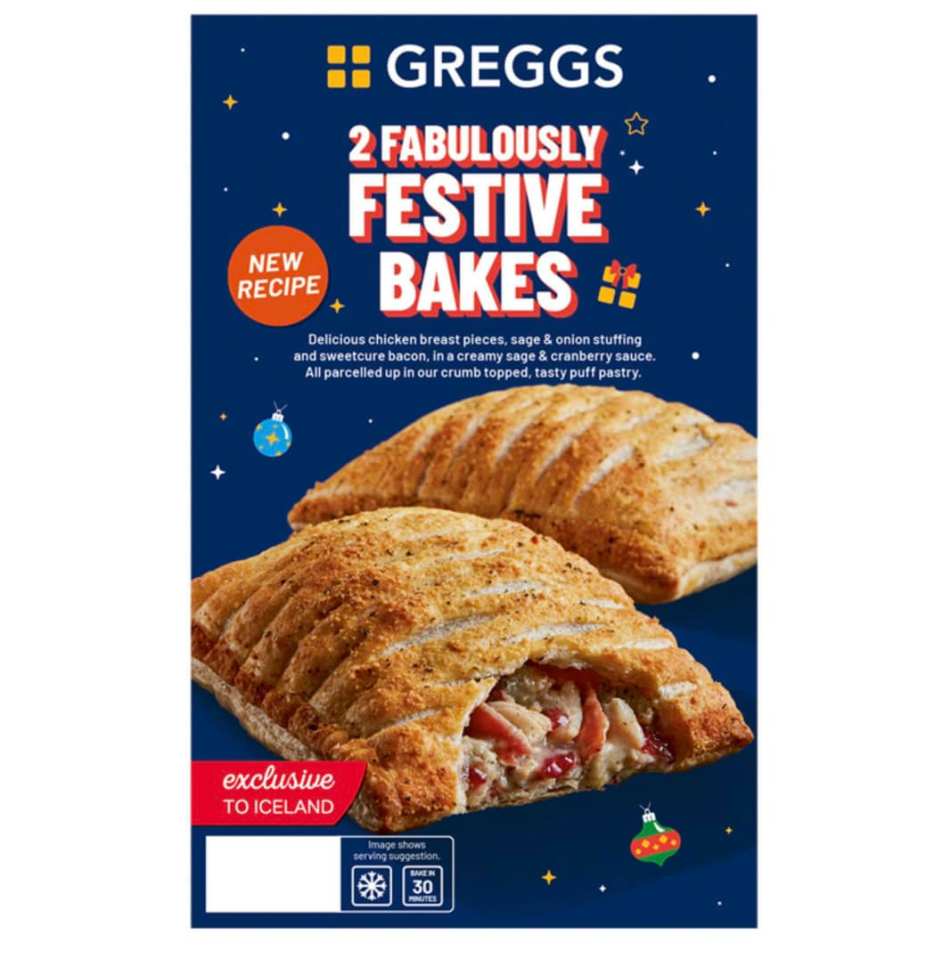 Fans of the Greggs Festive Bake can now get their favourite Christmas snack in Iceland