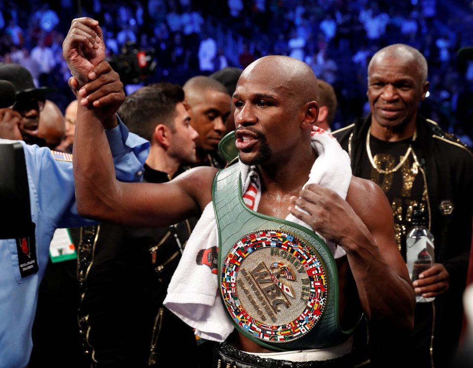 Floyd Mayweather retired from boxing in August 2017