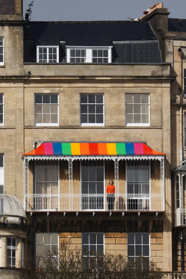 Ken Aylmer painted a rainbow on his awning to celebrate the NHS