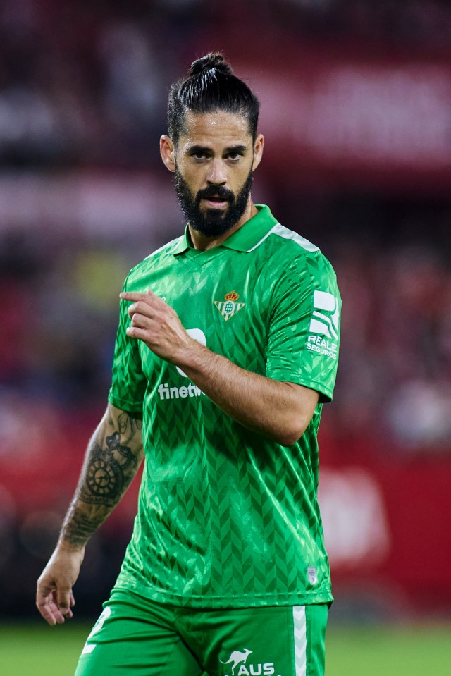 Isco has returned to action with Real Betis in La Liga