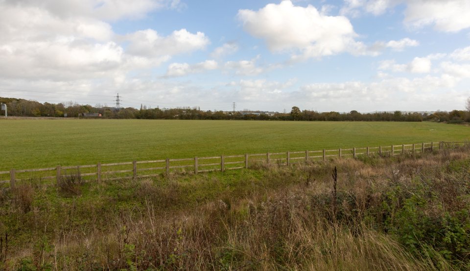 General view of the plot of land in Royal Wootton Bassett where a new service station will be built