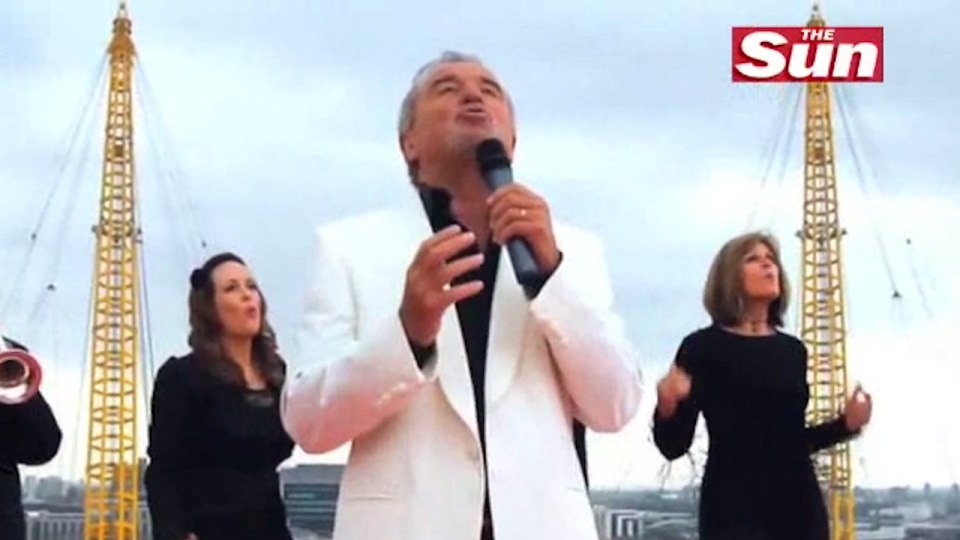 Singer Terry was backed by a choir for The Sun’s World Cup advert in 2010