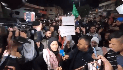 Roda Musa Abdelkader Abu Agamiya chanted pro-Hamas slogans in front of crowds in Gaza