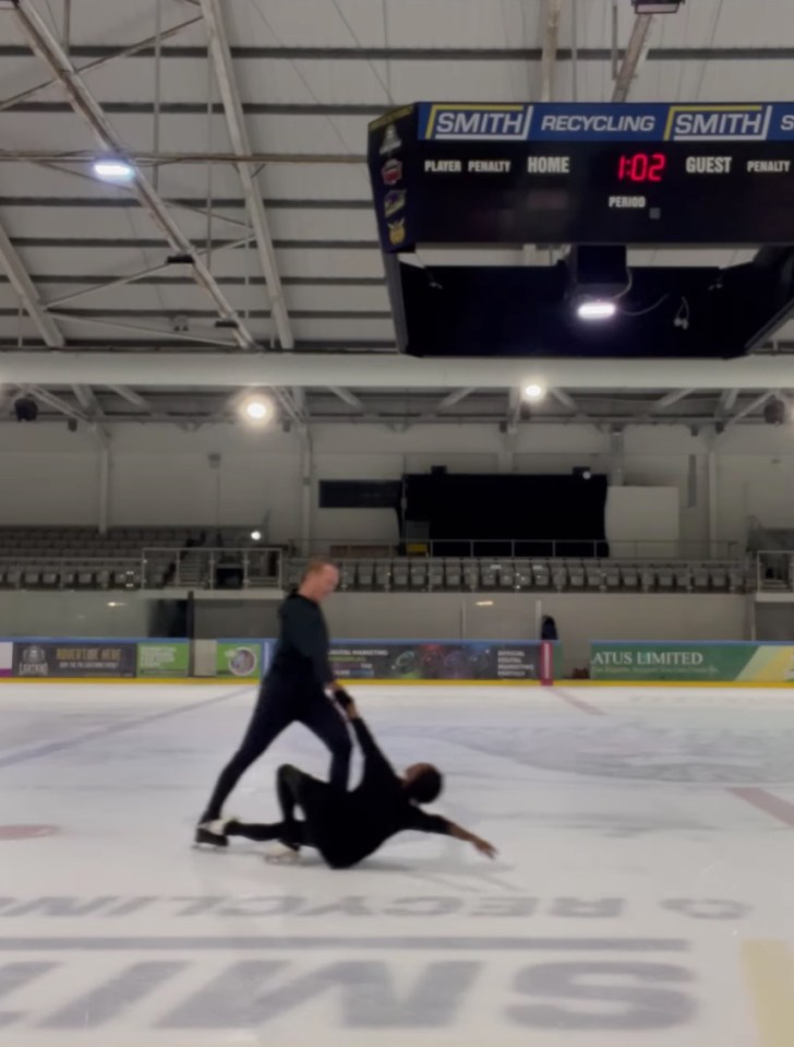 The duo have already revealed their skating abilities on the ice