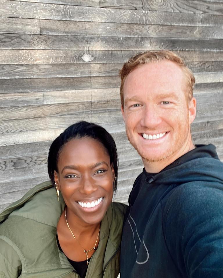 Vanessa James with her new celeb partner Greg Rutherford