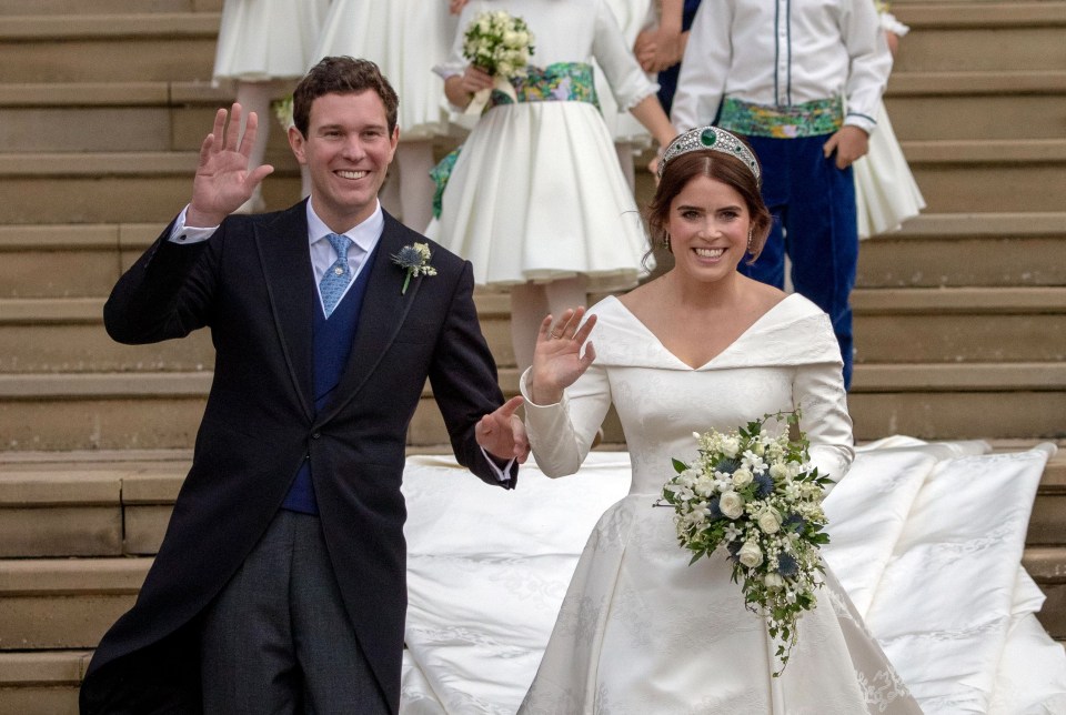 Eugenie married businessman Jack in 2018 at St George’s Chapel