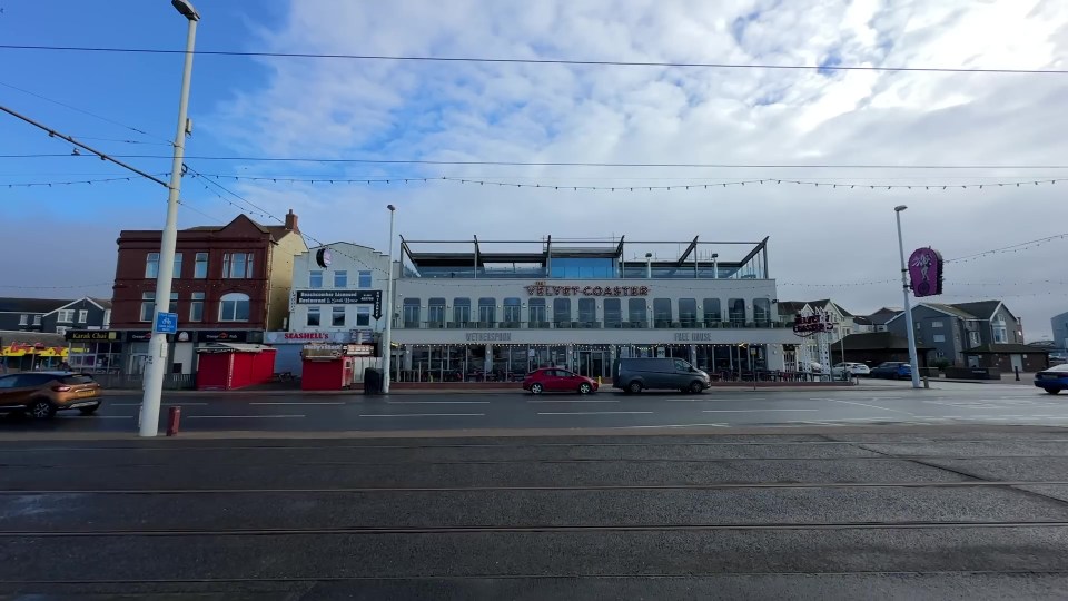 The pair visited Blackpool's the Velvet Coaster