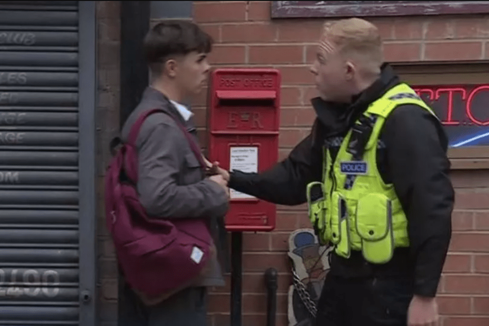 Viewers noticed a show gaffe when the police got involved