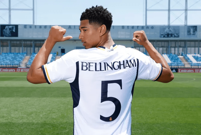 Bellingham is now blossoming with the same number on his back at the Bernabeu