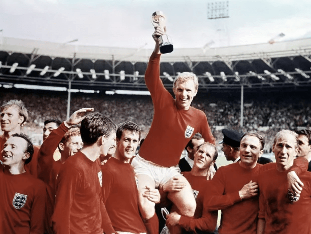 Sir Bobby helped England win the 1966 World Cup