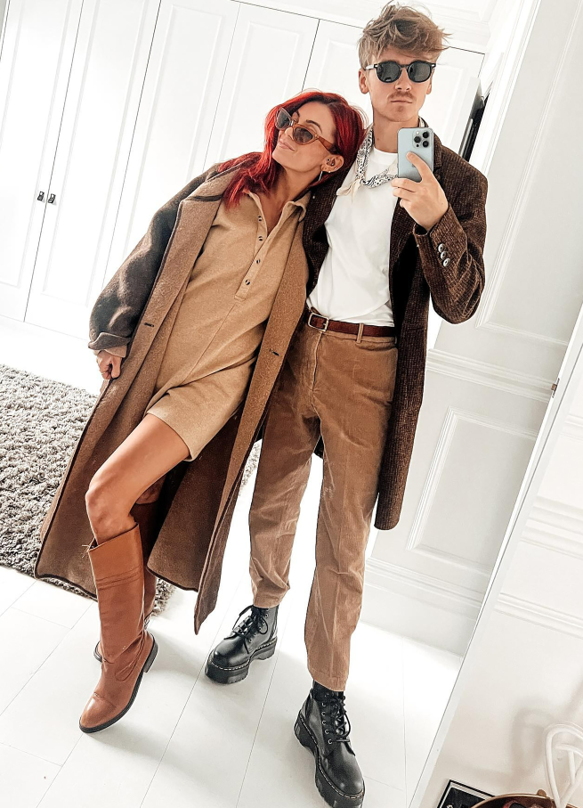 Dianne Buswell and Joe Sugg put on a united front on Sunday