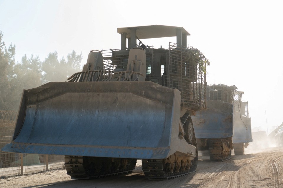 The IDF is using bulldozers to clear our mines and explosives