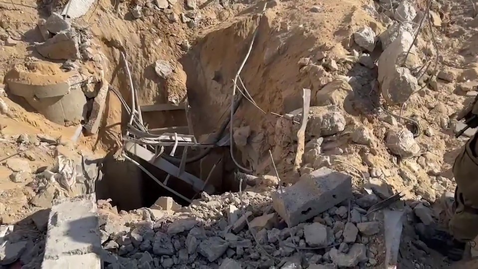 Israel Defence Forces have released footage of a Hamas tunnel they found near the al-Shifa hospital