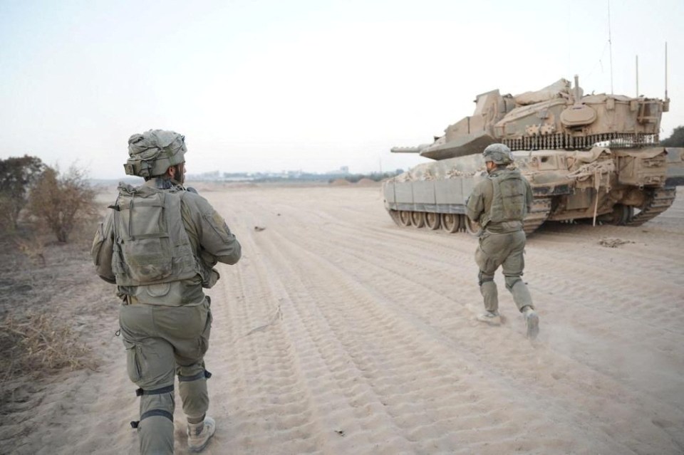 Israeli soldiers take part in ground operations in Gaza