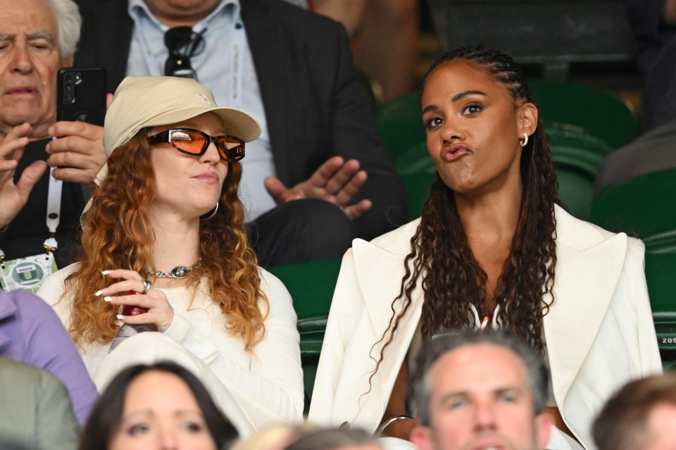 Hot new couple Jess Glynne and Alex Scott spotted at Wimbledon together back in July