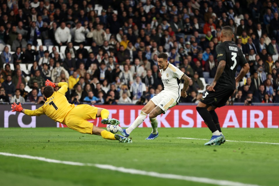 Joselu clinched Real Madrid’s win over Napoli at the death last night