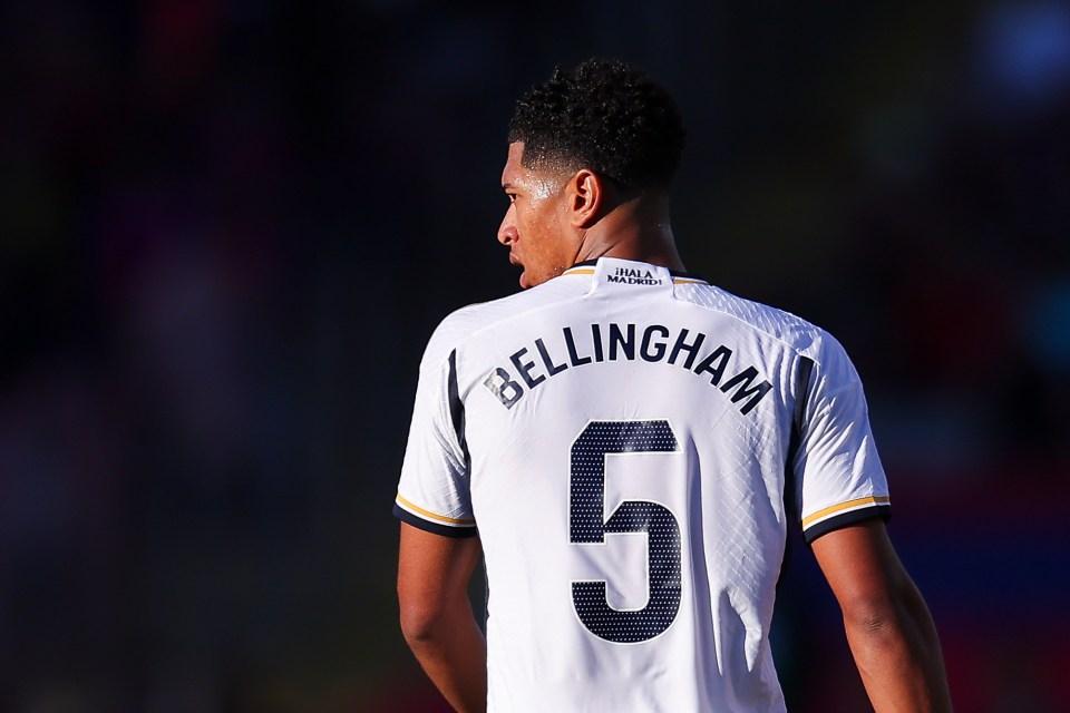 Jude Bellingham switched to number five after joining Real Madrid