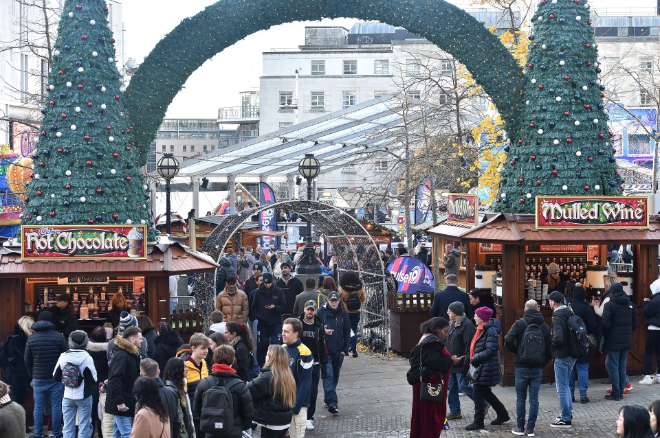 The Leeds city centre Christmas market has returned for the first time in four years