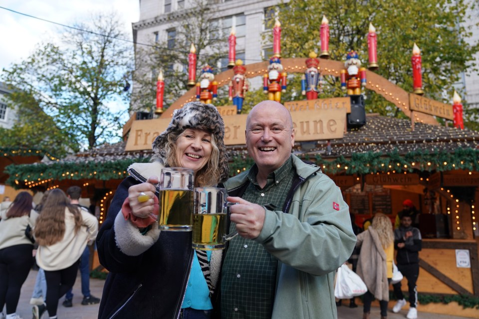 Brummies flocking to the Christmas market can enjoy a wide variety of food and drink