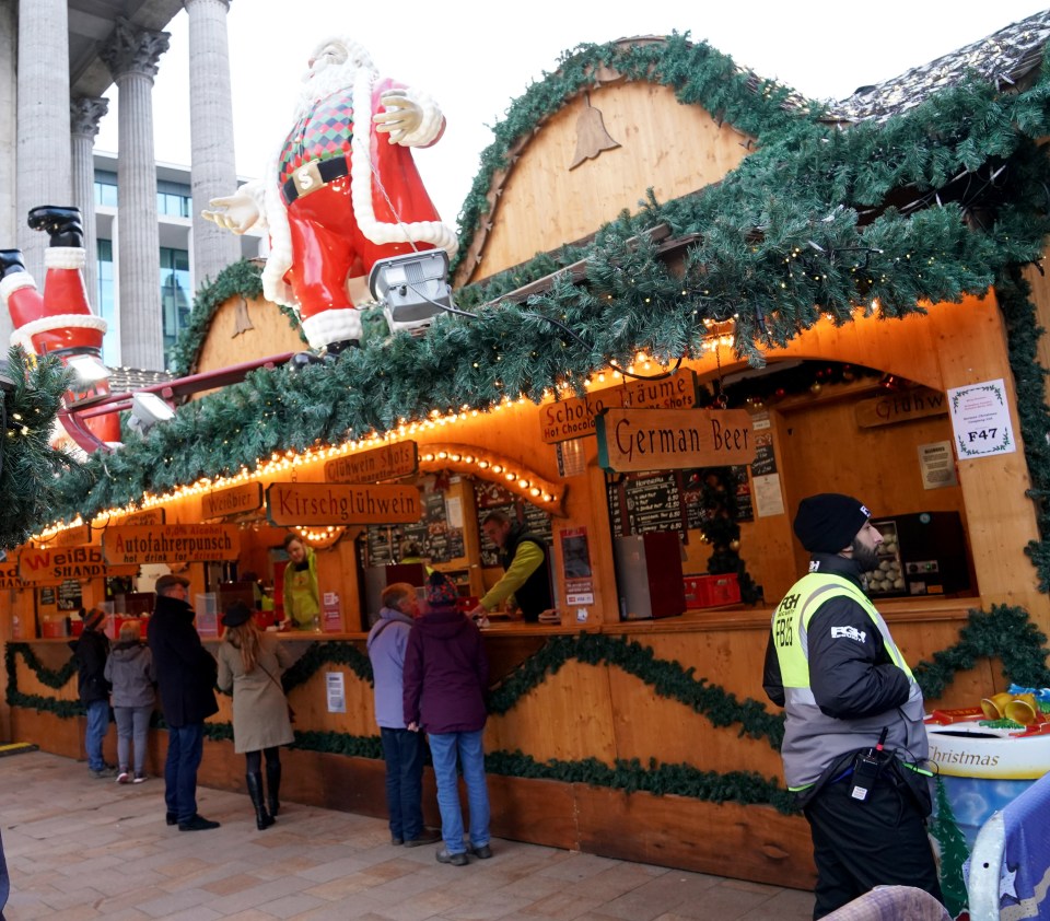 The Frankfurt Christmas Market is located in Victoria Square in Brimingham