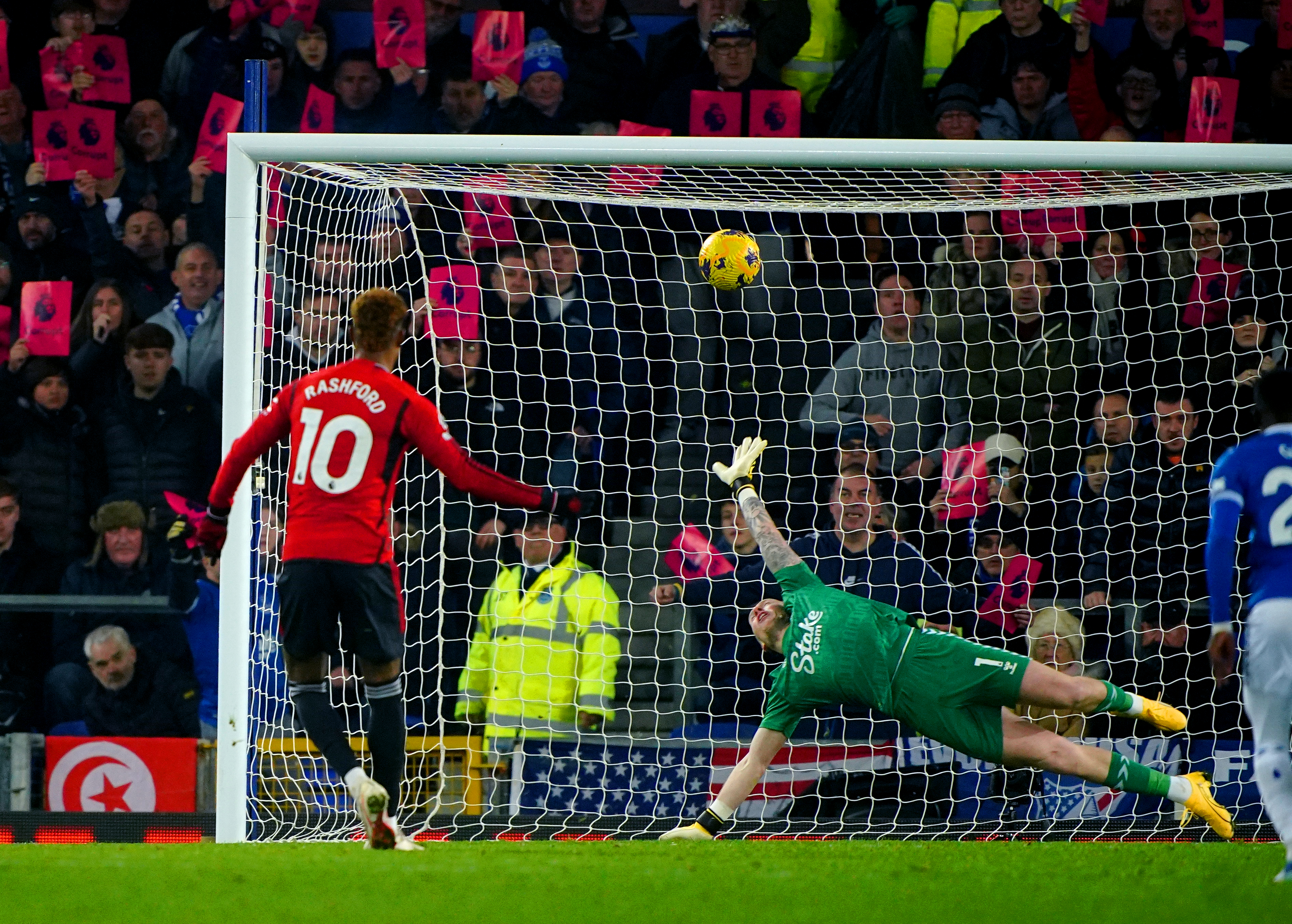 He lashed a second-half penalty into the top corner