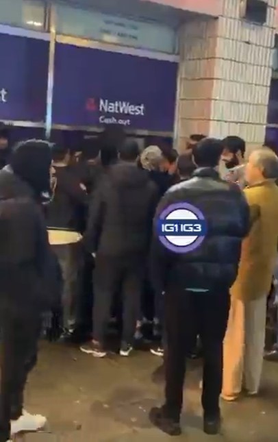 A NatWest cash machine was giving out extra money last night