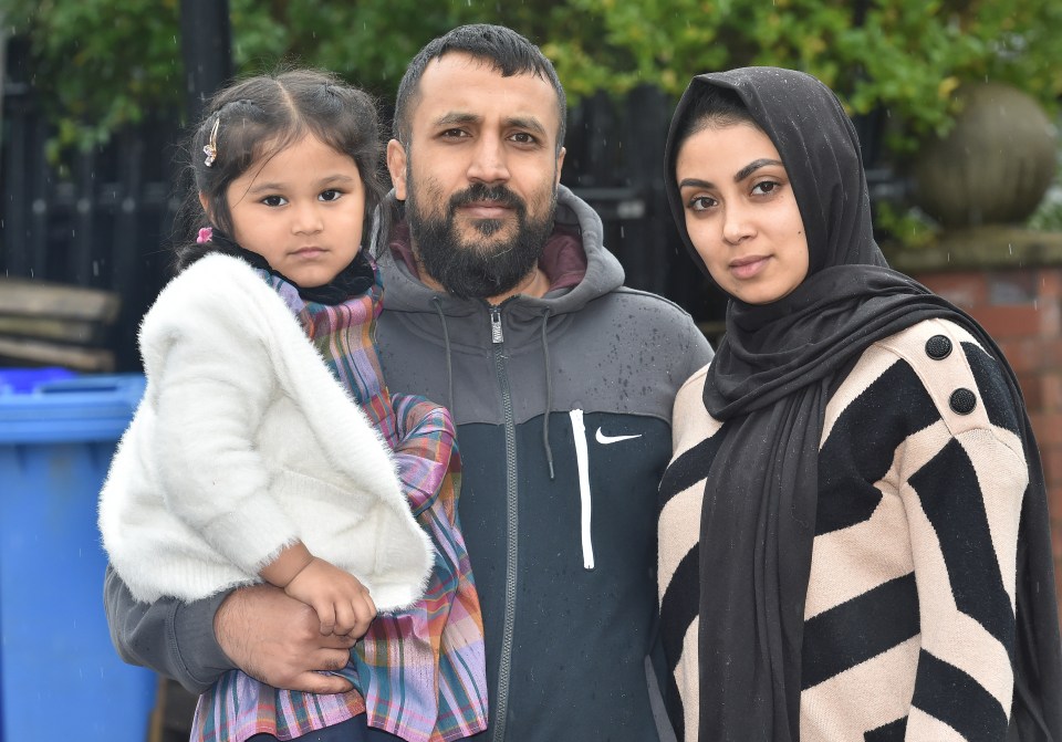 Mr Alam, pictured with his wife Anju, had had enough of the dispute