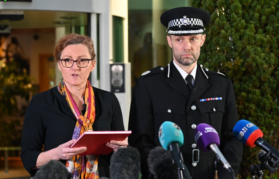 Asst Chief Const Peter Lawson and Det Ch Supt Pauline Stables at a February media briefing after Nicola’s body was found