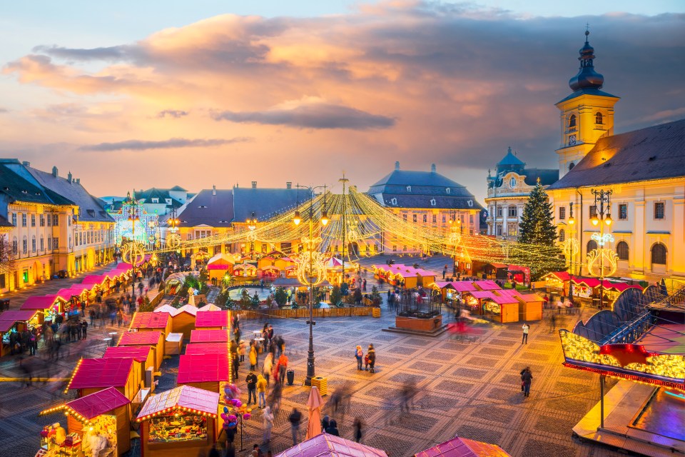 Also known as Târgul de craciun din Sibiu, the tiny Christmas market has been dubbed the cheapest in Europe