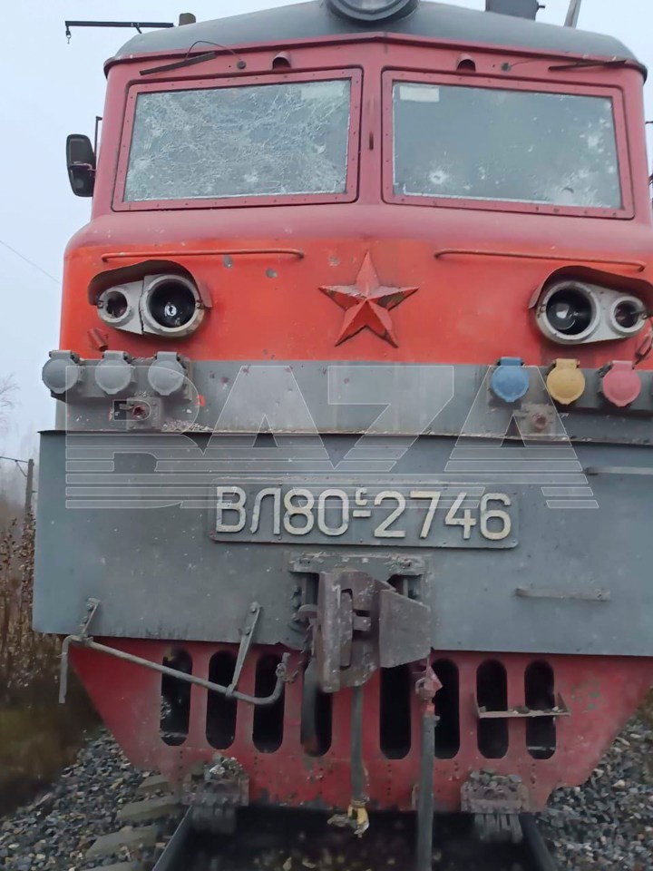 The cargo train lost 19 of its carriages in the suspected sabotage attack