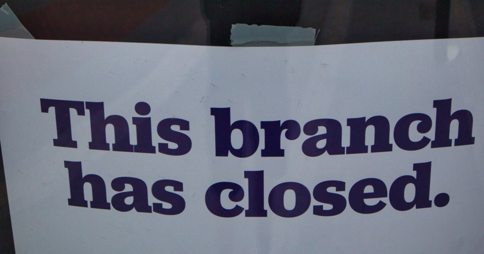 High streets across the country are losing bank branches