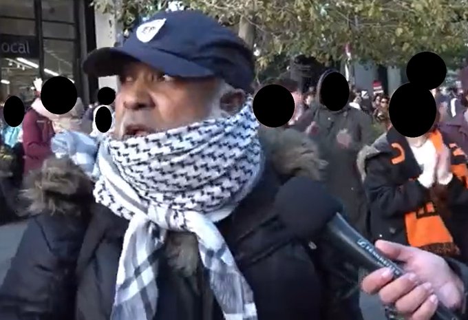 Cops also want to speak to this man who criticised people who support Israel, before talking about Hitler