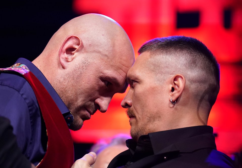 Fury and Usyk butted heads during the press conference