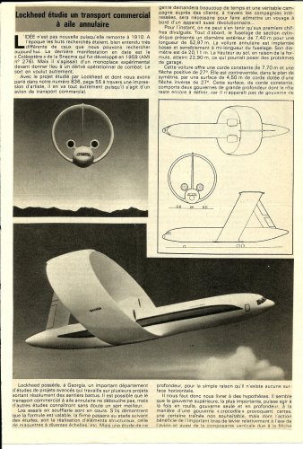 The original Lockheed plans for the unique aircraft in the 80s