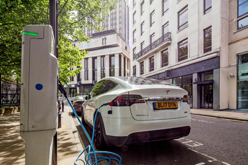 The number of chargers for EVs has dropped across six counties in England