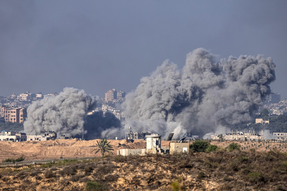 The Gaza Strip has been relentlessly pounded by land and air in the weeks since and thousands have been killed as Israel vows to wipe out 'Hamas strongholds'