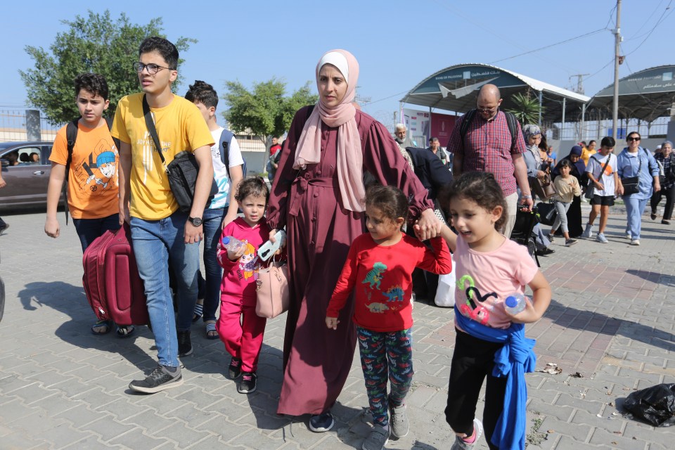 Foreigners were allowed to cross into Egypt through the Rafah crossing