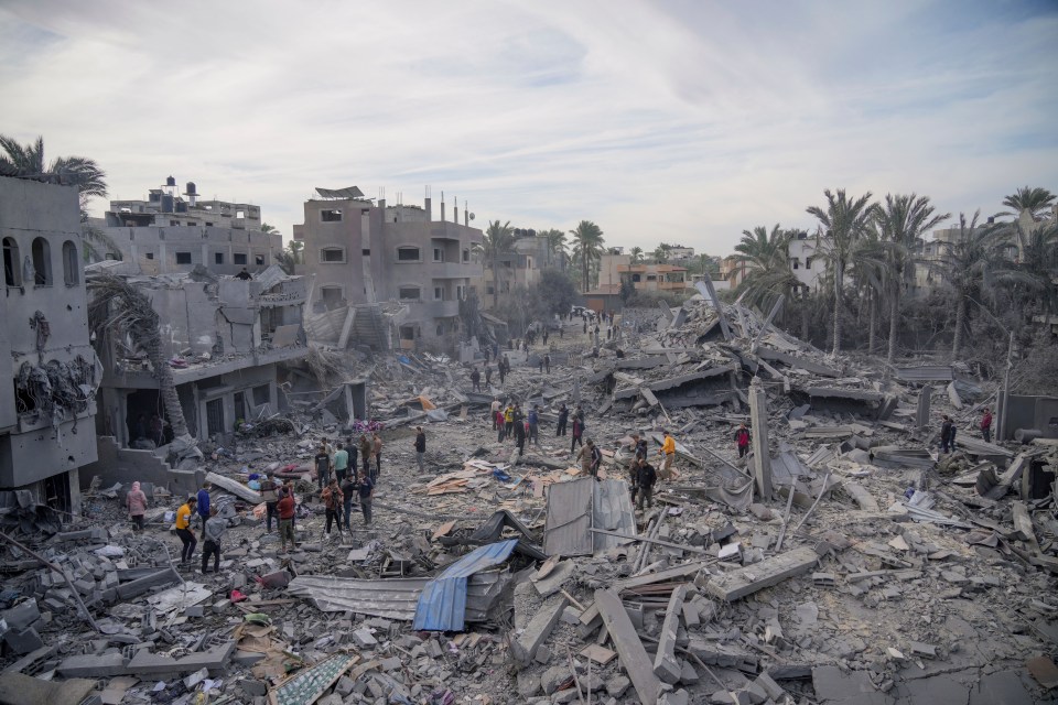 Much of the northern part of Gaza has been flattened with an estimated 1.5million civilians forced to flee south