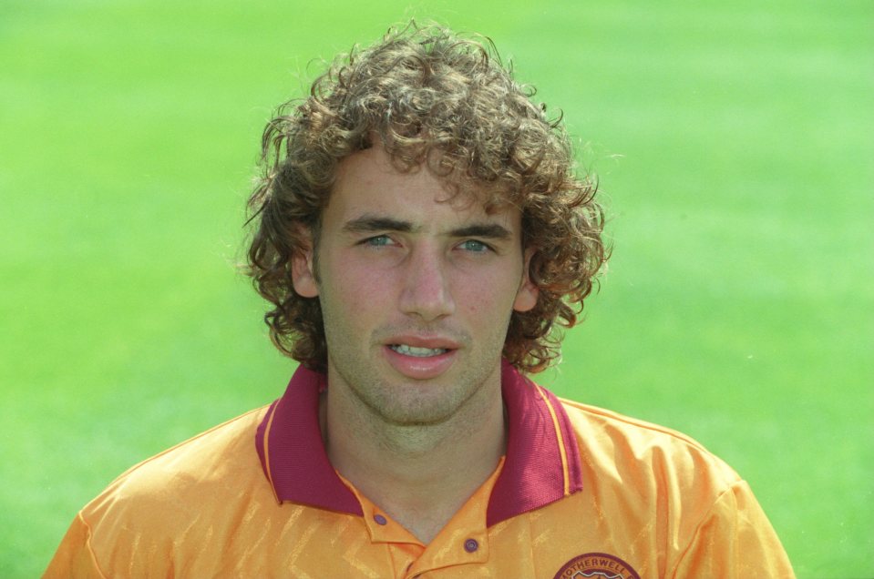 Van der Gaag during his playing days for Motherwell