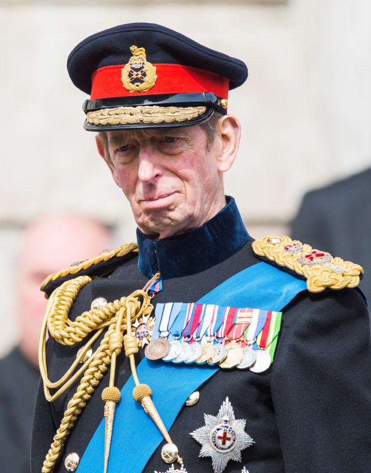 Prince Edward had no choice but to miss the service, sources said