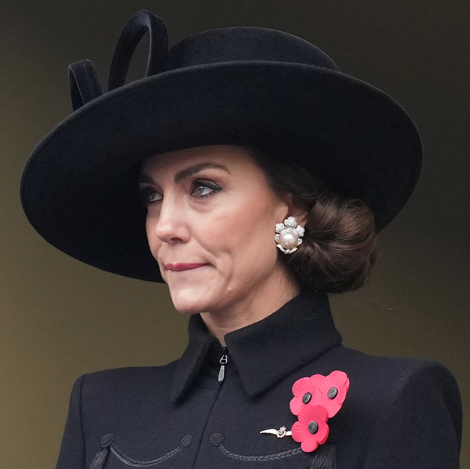 The Princess of Wales held back tears during the moving ceremony