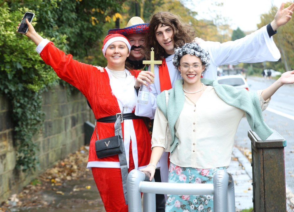 Revellers have to sink a whopping 17 drinks on the Otley Run