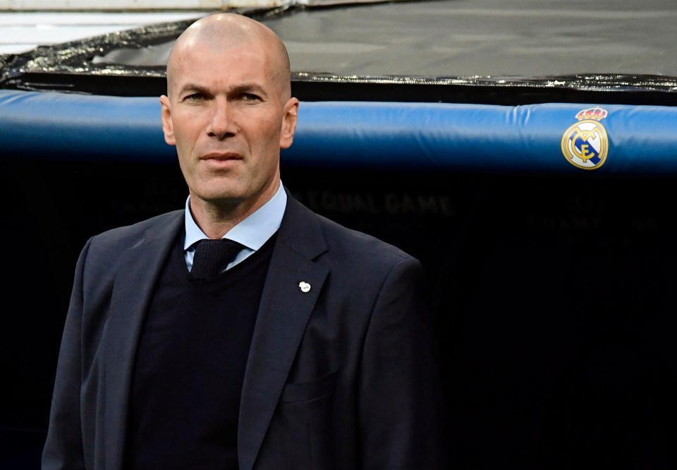 Zinedine Zidane was at the Bernabeu to watch the Englishman in action