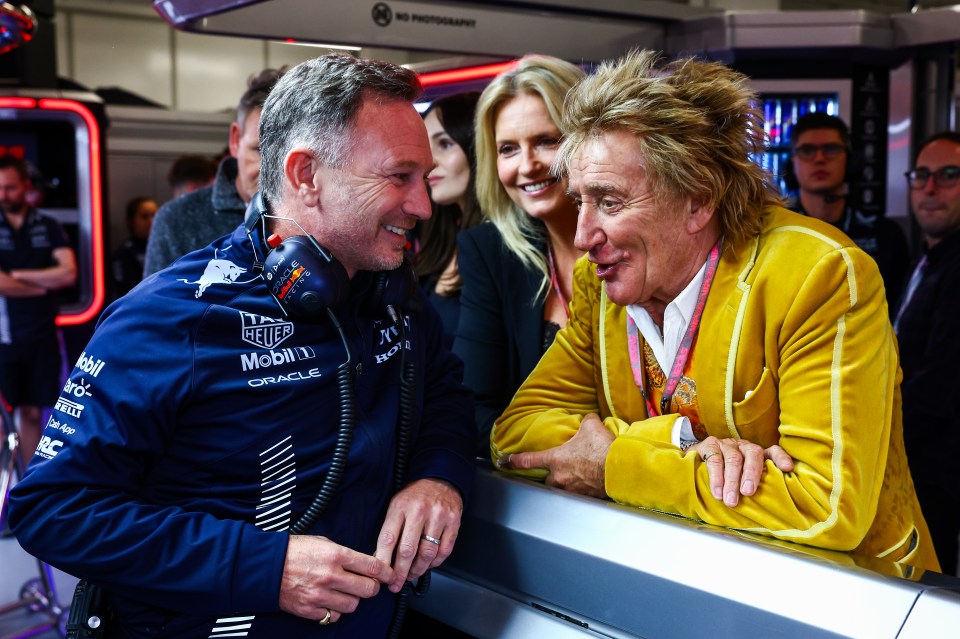 Christian Horner had a chat with Stewart